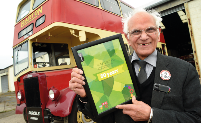 Avtar Lachhar, also known as Terry, topped the bill at our recent long service awards.