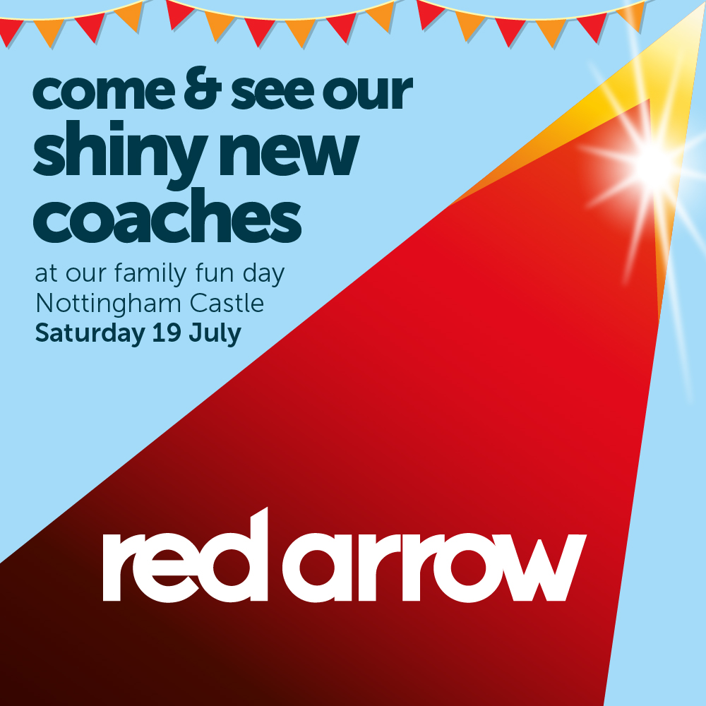 red arrow takes flight at Nottingham Castle 
