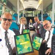 Trio clock up 150 years on the buses